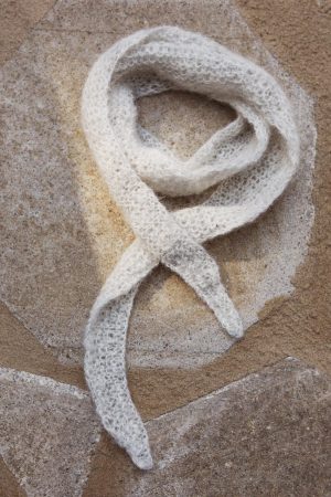 le petit scarf pearl grey